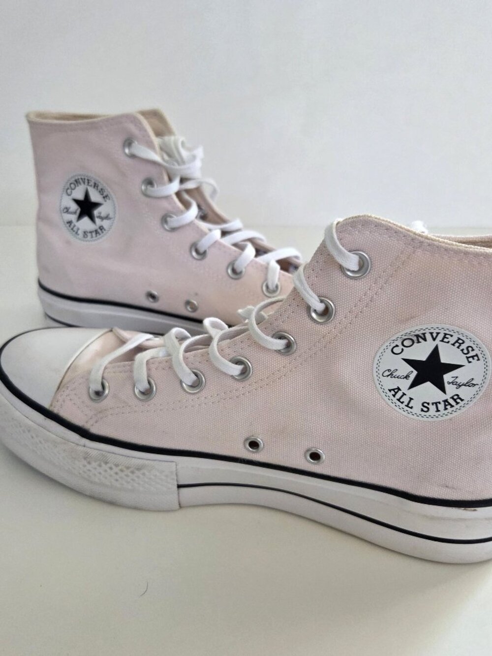 Converse Chuck Taylor AS Lift Platform W9 High Top Light Pink Decade Pink